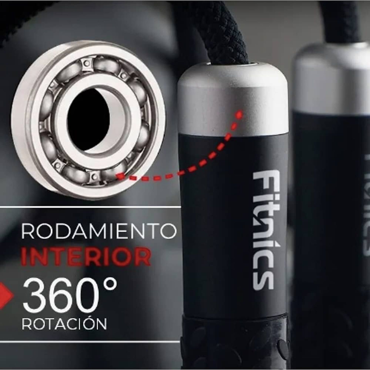 Cuerda Para Saltar Con Peso Ajustable Fitnics Pro Crossfit image number 1.0
