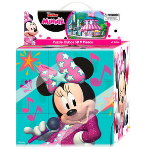 Puzzle Cubo 3d 9 Piezas 15 X 15 Cm Minnie Disney Pronobel