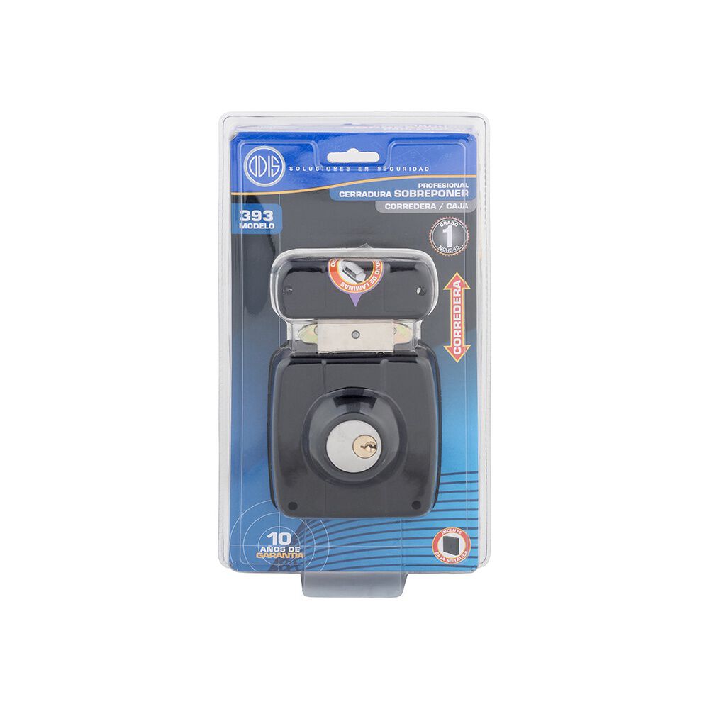 Cerradura Sobreponer Odis 393 Corredera Con Caja Met&aacute;lica image number 8.0