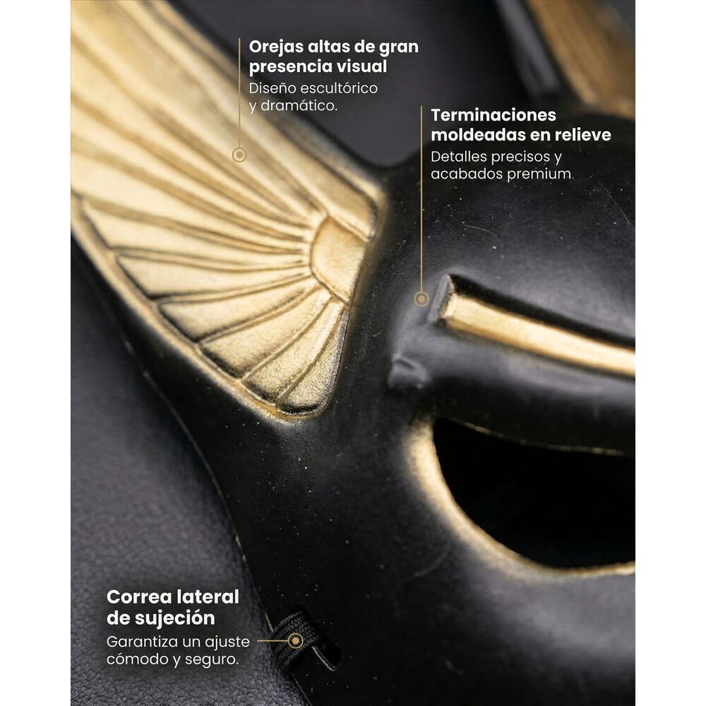 Accesorio Cosplay Mascara Anubis Egipto image number 4.0