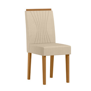 Juego De Comedor Provence 4 Sillas Vidrio Off White 120 X 80 X 80 Cm