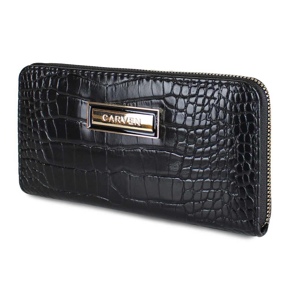 Billetera Mujer Sofia Negra Carven Paris image number 1.0