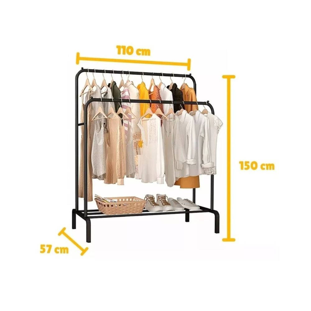 Perchero Met&aacute;lico Doble Closet Exhibici&oacute;n Organizador Hogar image number 3.0