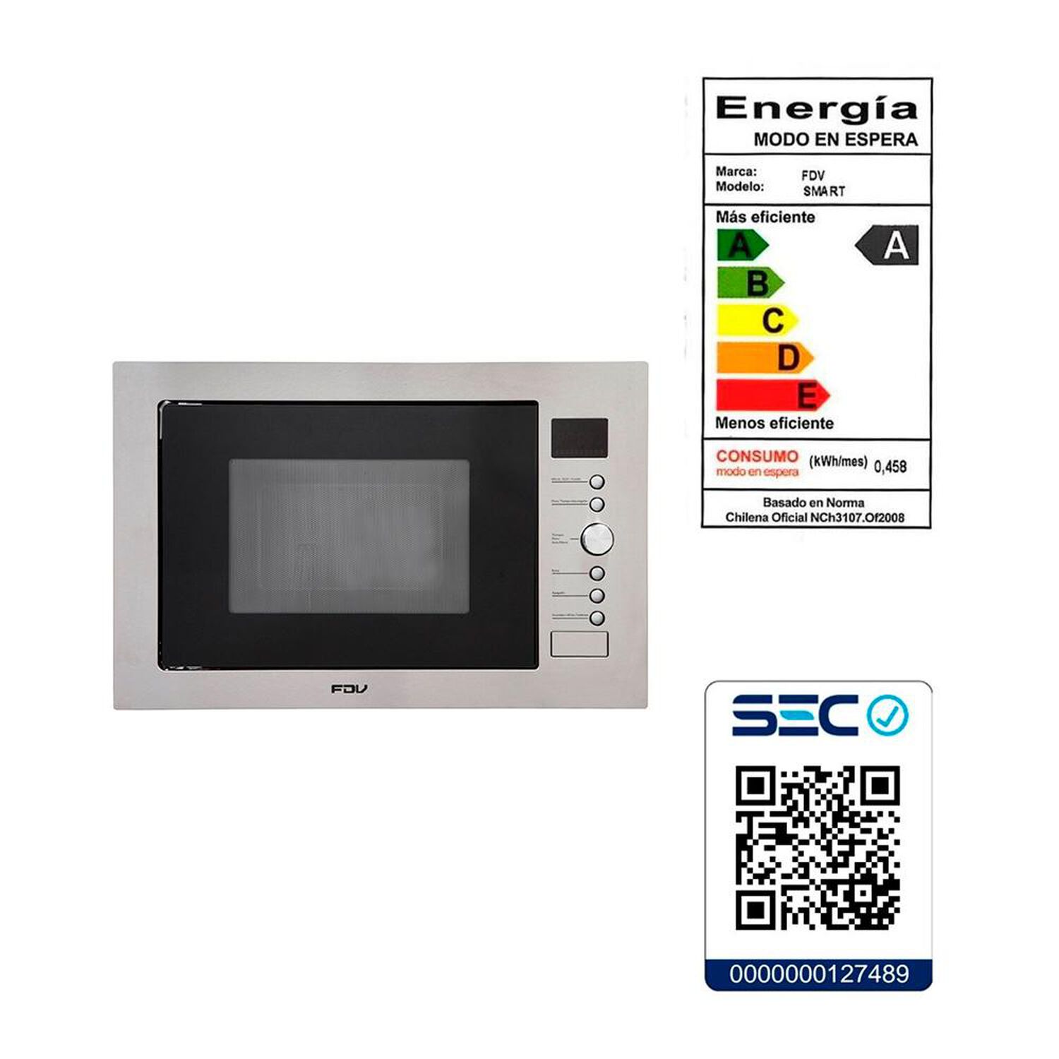 Horno Microondas Empotrado Fdv Deluxe Smart / 34 Litros image number 5.0