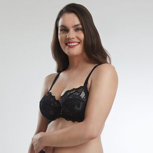 Sostén de Encaje Soporte Natural  2233 Flores Sostén de Encaje Soporte Natural  2233 Flores