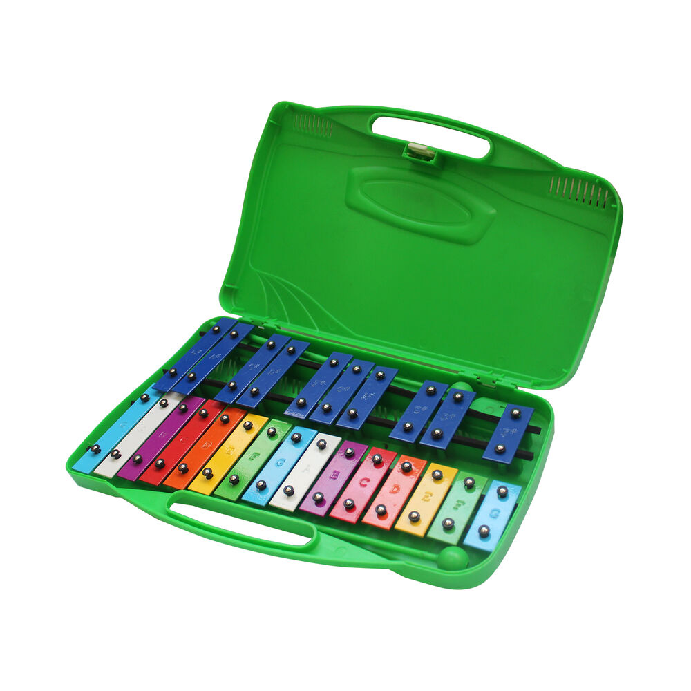 Metalófono Cromático De 25 Tonos Verde All25g + Baqueta Adicional image number 2.0