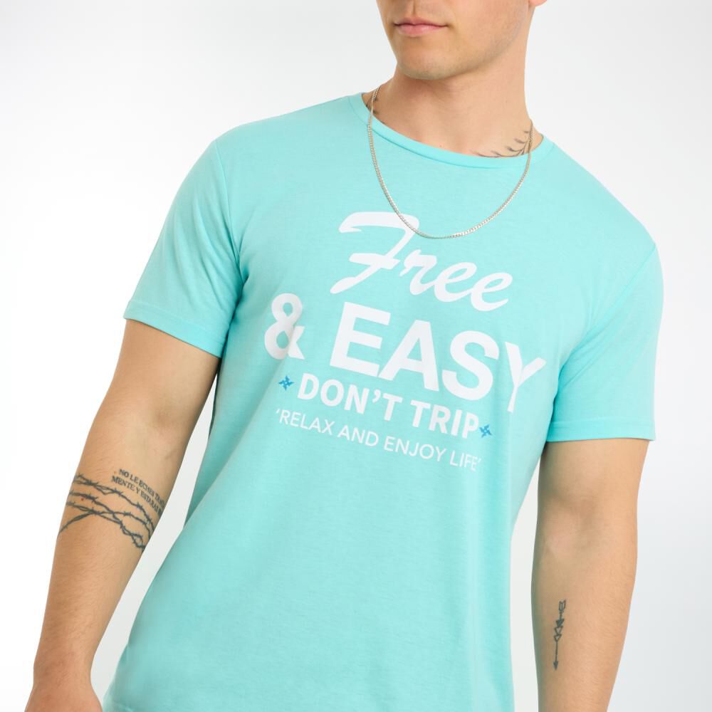 Polera Estampada Manga Corta Cuello Redondo Hombre Skuad image number 4.0