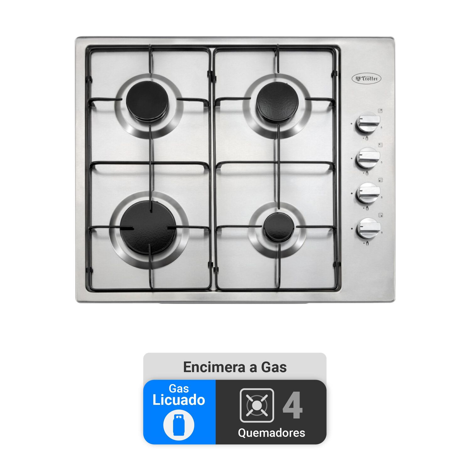 Encimera Gas Licuado Albin Trotter Breit 60 4 Platos