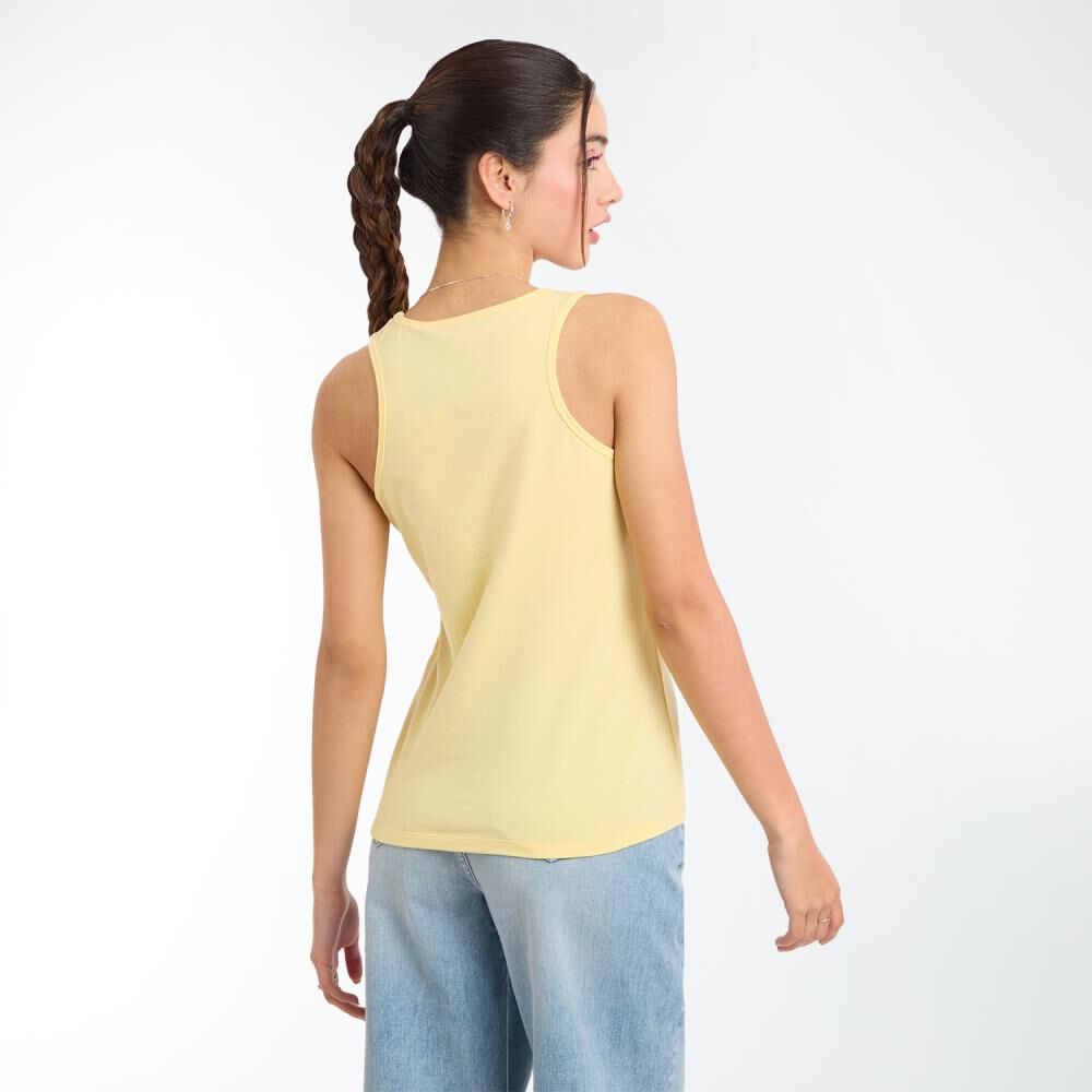 Polera Regular Sin Mangas Cuello Redondo Mujer Freedom image number 3.0