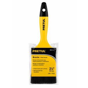 Brocha Para Pintar Ultraresistente 2-1/2(6cm) Pretul
