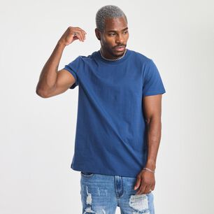 Polera Lisa Slim Manga Corta Cuello Redondo Hombre Rolly Go