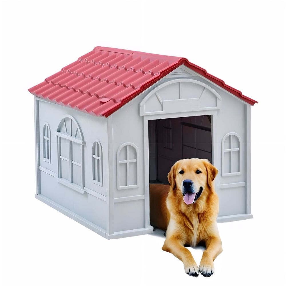 Casa De Perro Mascota Exterior Grande 98cm Roja By Lubabycas image number 0.0