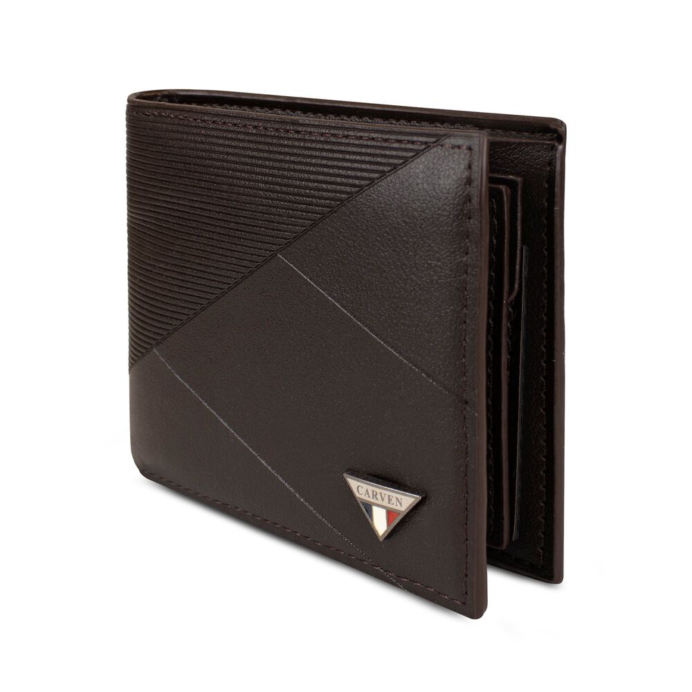 Billetera Hombre Enzo Caf&eacute; Oscuro Con Monedero Carven Paris image number 3.0
