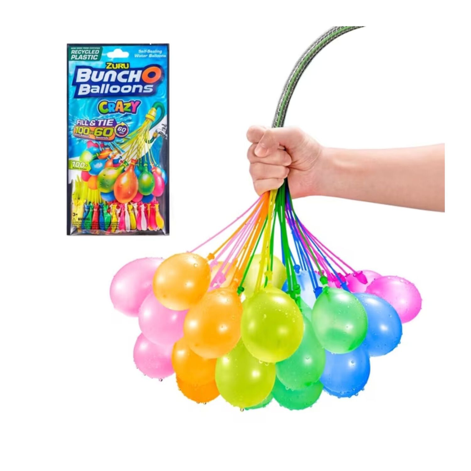 Pack 3 Racimos De Bombitas De Agua, Globos De Agua. Inflador image number 1.0