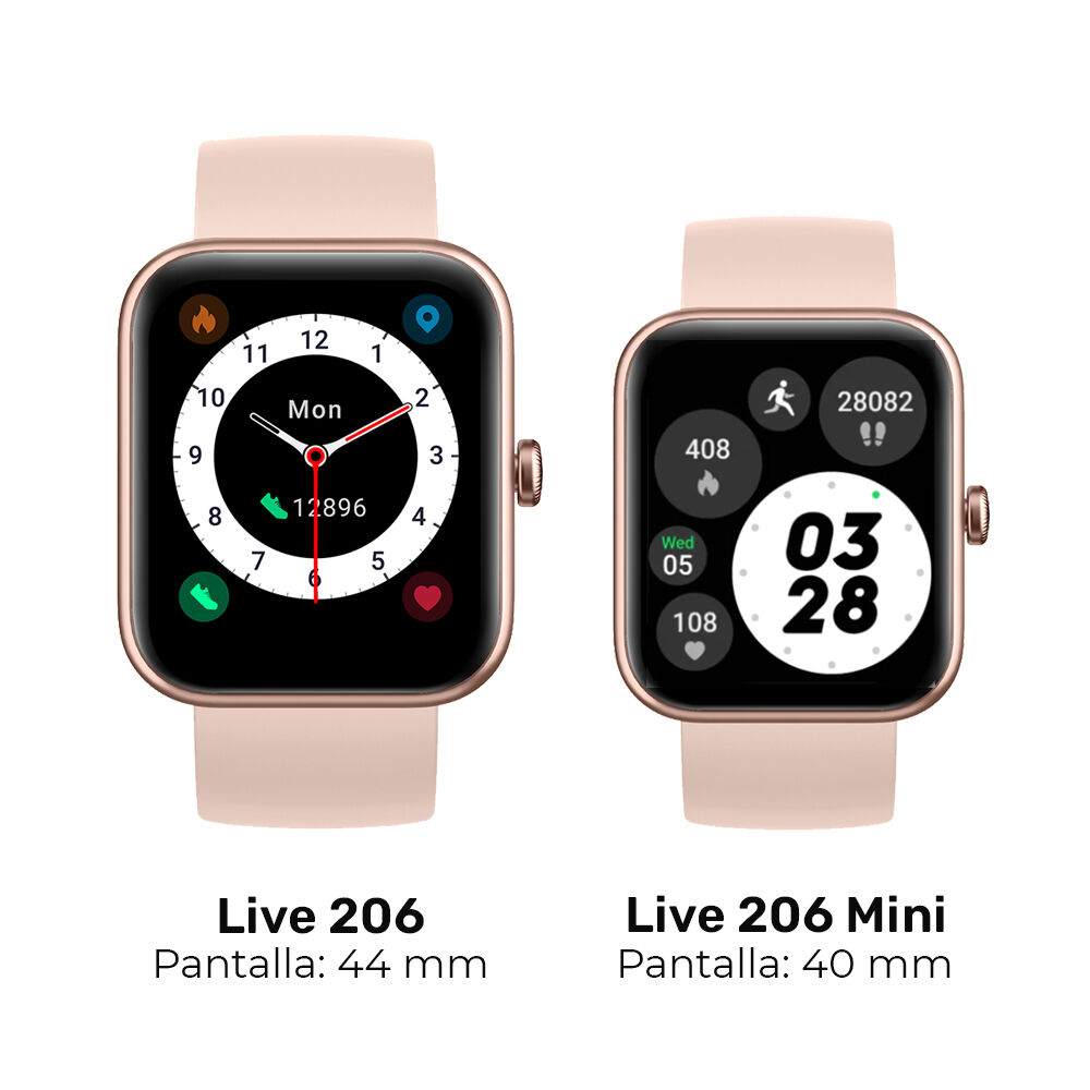 Reloj Smartwatch Lhotse Live 206 42mm Pink image number 7.0