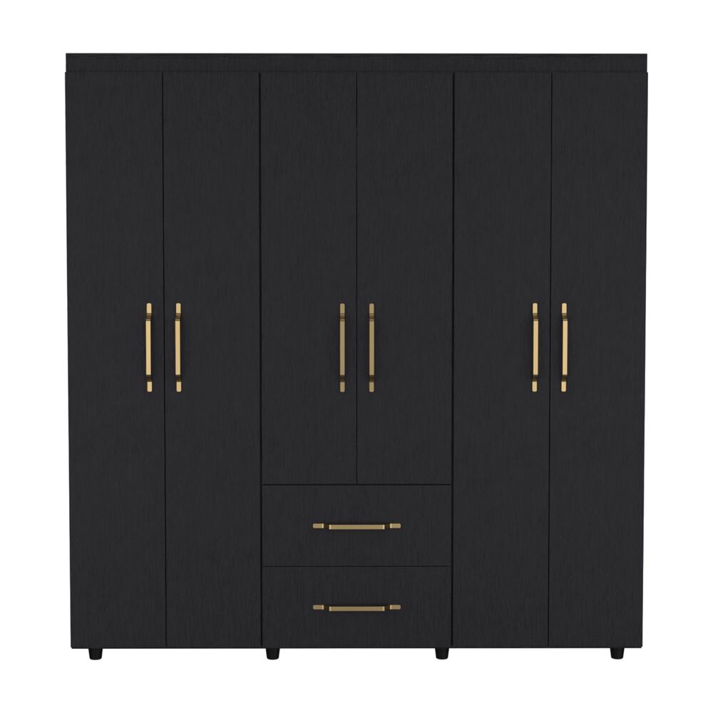 Closet 6 Puertas 2 Cajones Fm-024n - Negro image number 3.0