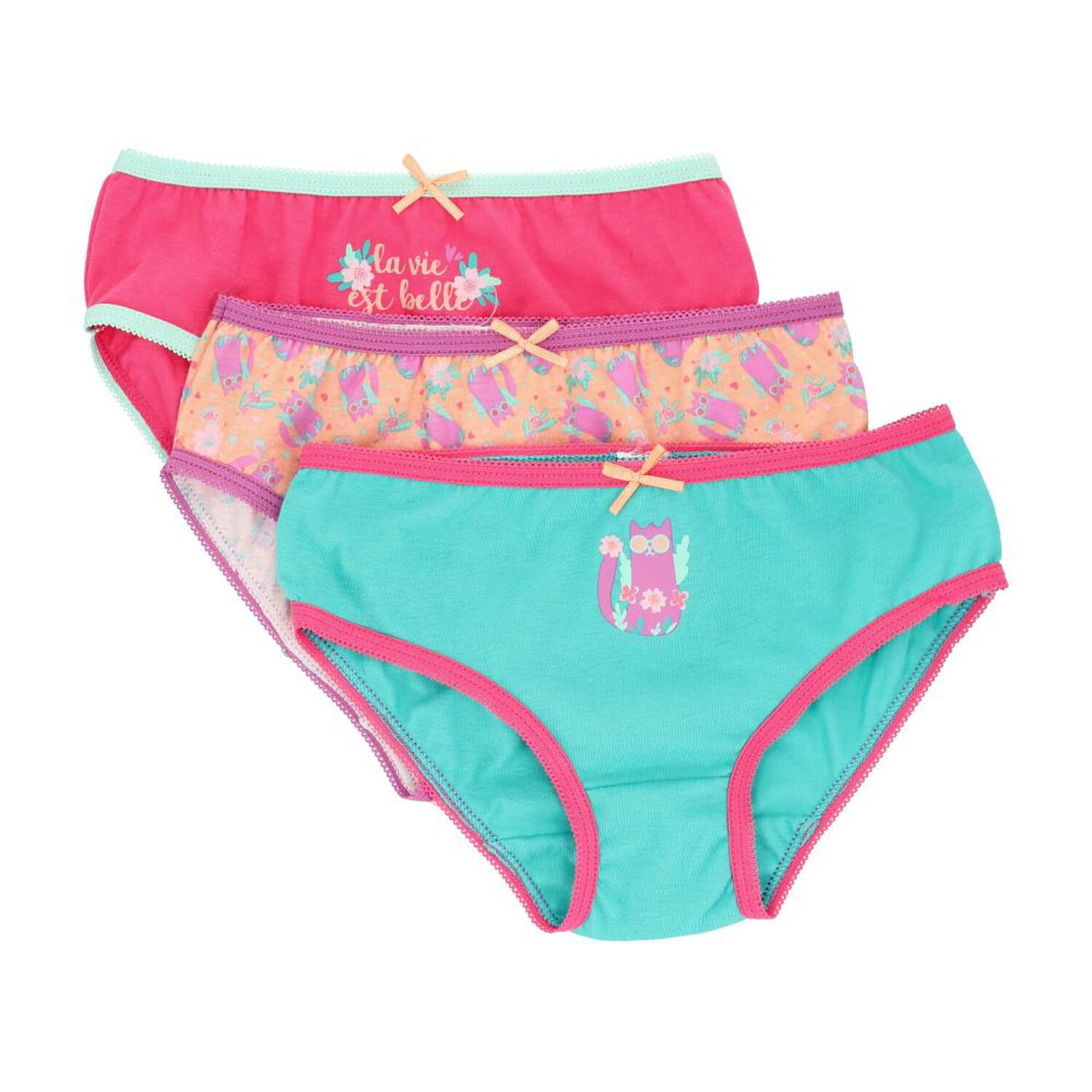 Pack Calz&oacute;n Bikini Ni&ntilde;a Topsis / 3 Piezas image number 0.0
