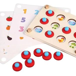 Juego Memorice De Madera Montessori Tarjetas Intercambiables