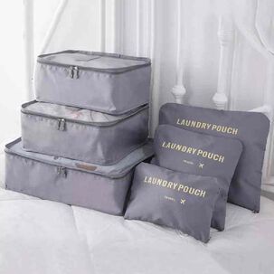 Set 6 Organizadores De Equipaje De Viaje Bolsa Ropa Interior