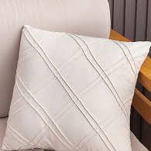 Set De 2 Cojines De Terciopelo Doble Pliegue