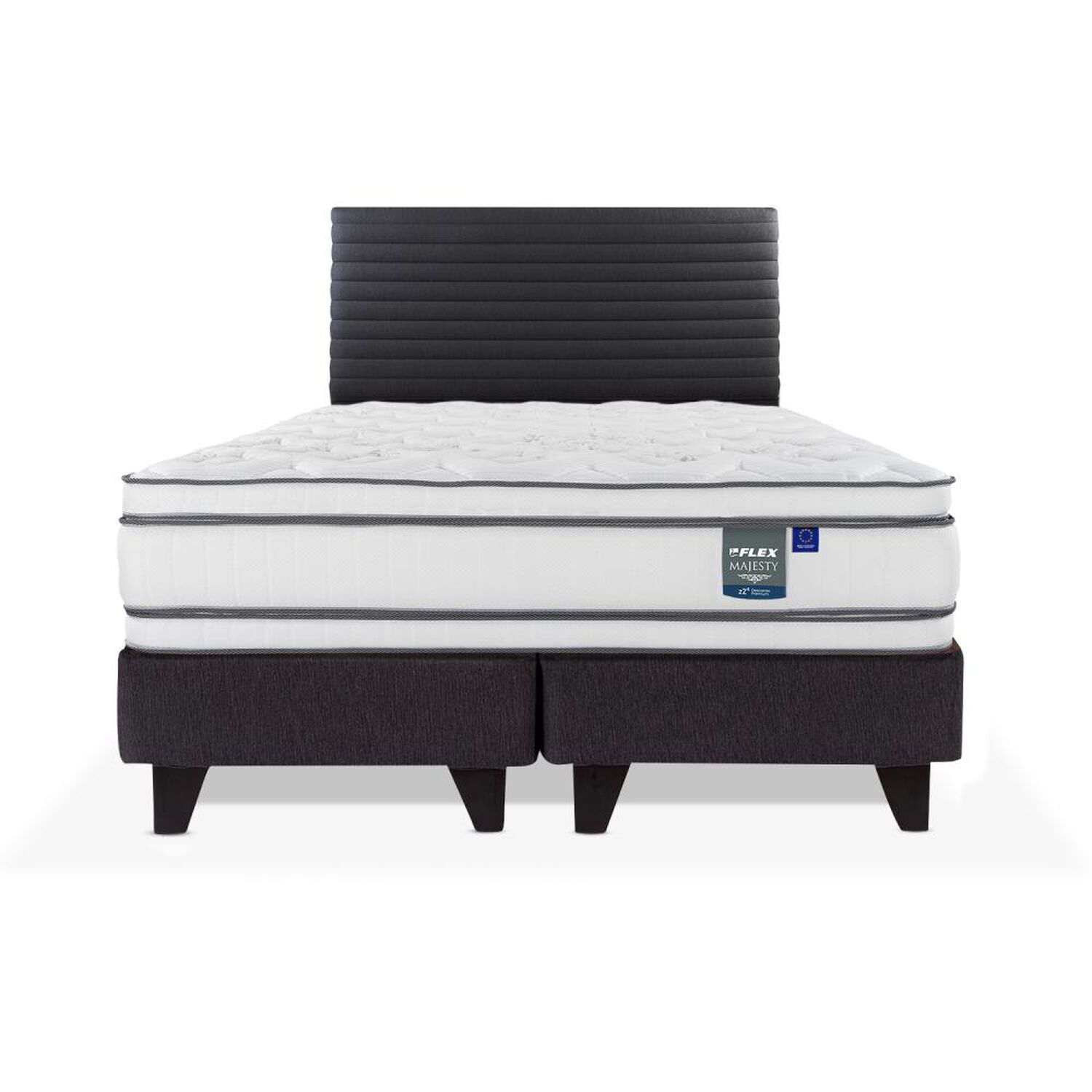 Cama Europea Flex Majesty / King / Base Dividida + Respaldo image number 0.0