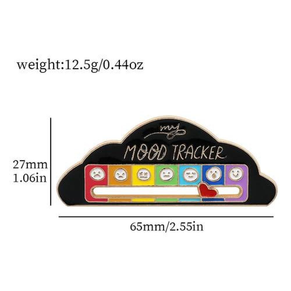 Broche Pin Divertido My Mood Tracker Estado De Animo image number 2.0
