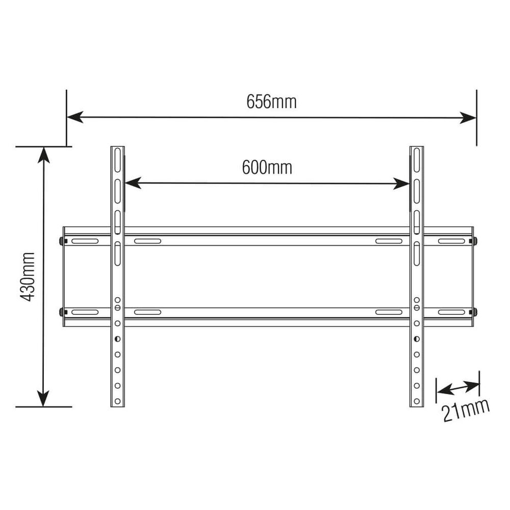 Soporte Fijo Ultra Delgado Para Tv 37" A 75" Sbrp604 Brasforma image number 2.0
