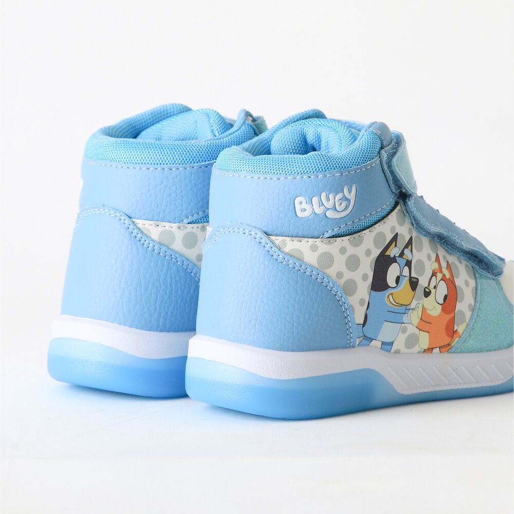 Zapatilla Ca&ntilde;a Alta Ni&ntilde;a Luces Celeste Bingo & Bluey image number 2.0