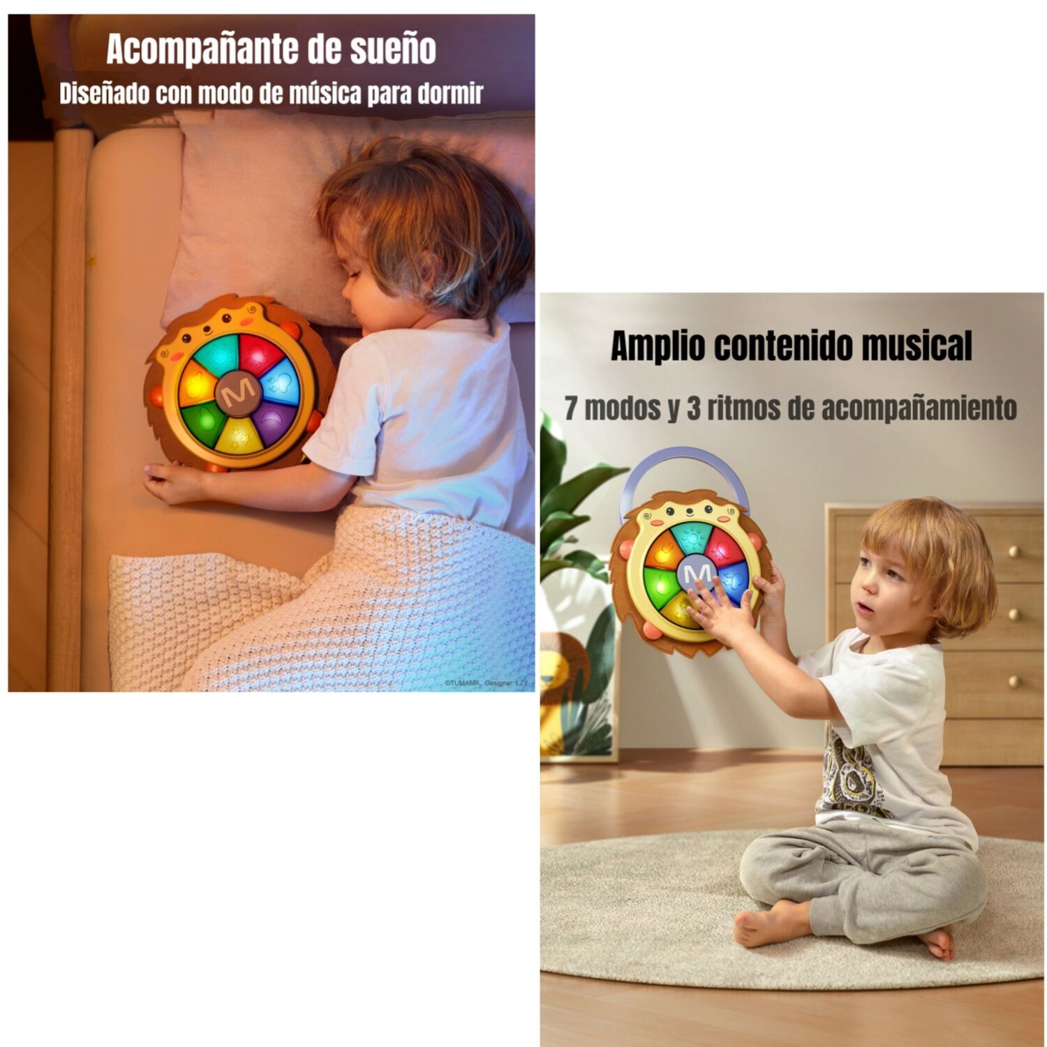 Juguete Sensorial Musical Con Luces 0-6 A&ntilde;os Tm139 Lubabycas image number 6.0