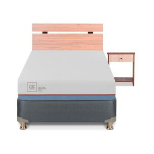 Cama Americana Cic Excellence Plus / 1.5 Plazas / Base Normal + Set De Maderas
