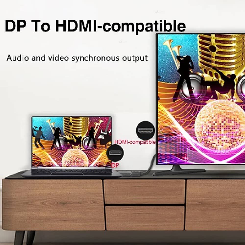 Adaptador Displayport A Hdmi 4k Ultra Hd Convertidor De Puerto De Pantalla Ultra Hd image number 4.0