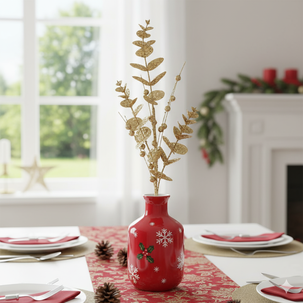 Adorno De Navidad Casaideal Eucalipto Champagne