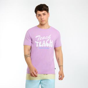 Polera Estampada Manga Corta Cuello Redondo Hombre Skuad