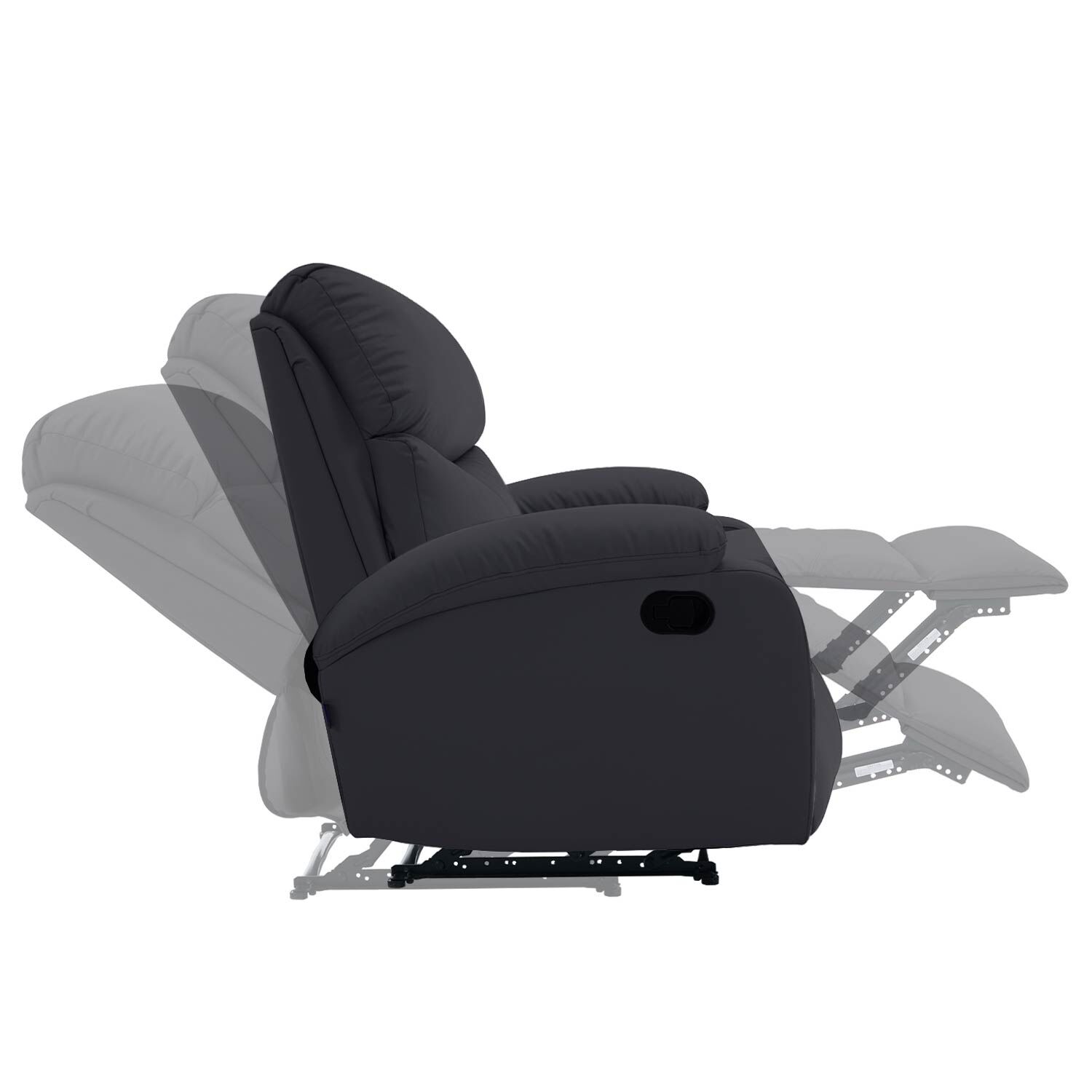 Berger Reclinable Milan Pu Negro image number 6.0