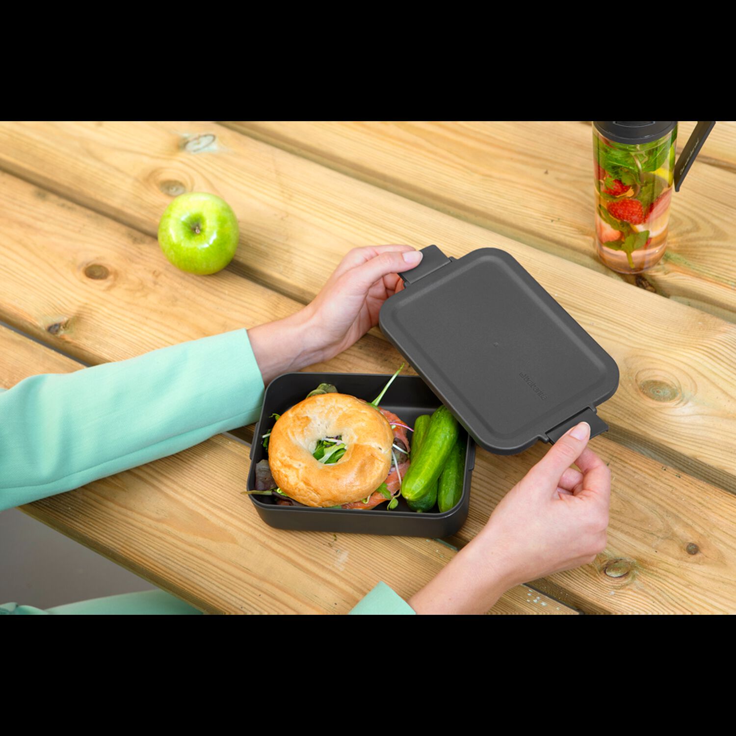 Contenedor Para Almuerzo Make & Take Mediano Dark Grey image number 4.0