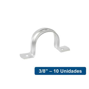 Abrazaderas Omega Metálicas 3/8" 10un - Volteck