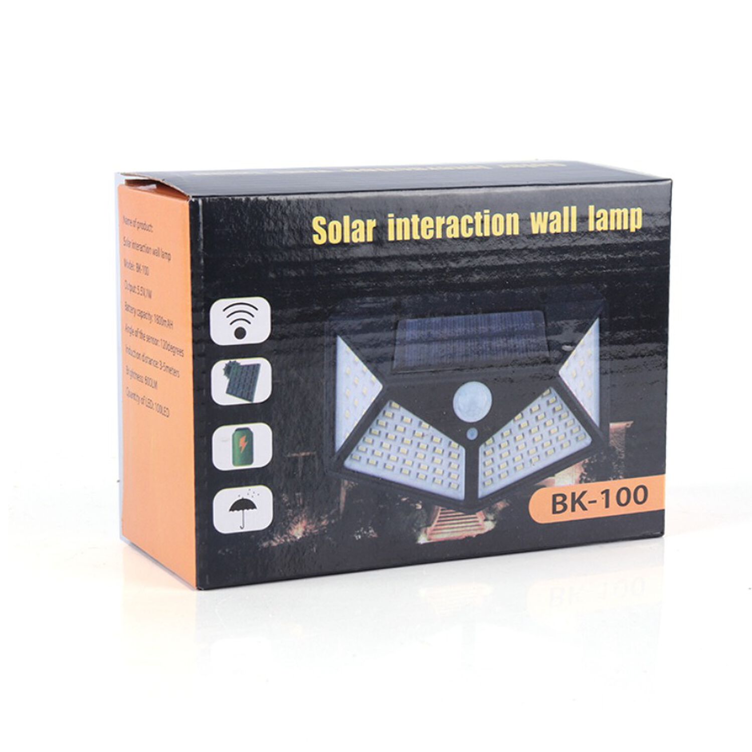 Luz Solar De Pared Exterior Con Sensor De Movimiento 100 Led Impermeable image number 2.0