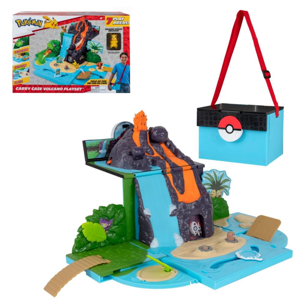 Playset Pokemon Volcano Transformable En Bolso image number 0.0