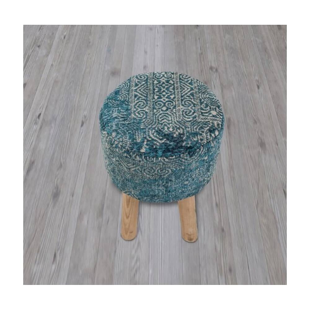 Taburete Jacquard Turquesa image number 1.0