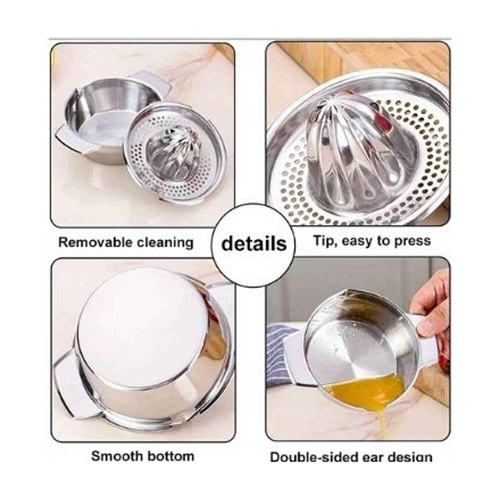 Exprimidor De C&iacute;tricos Acero Inoxidable Con Colador Manual image number 5.0