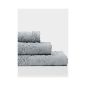 Juego Toalla Andes 3 Piezas Rosas Gris