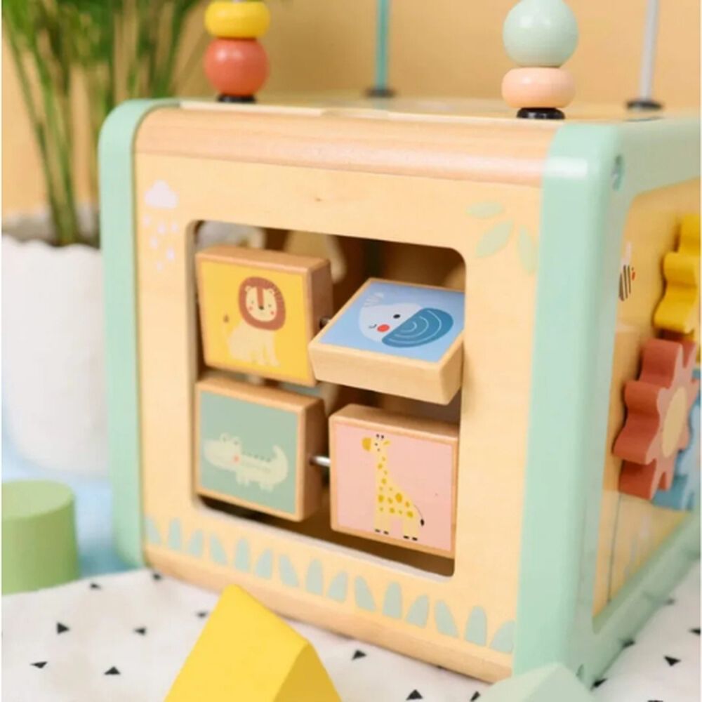 Cubo Didactico 5 En 1 Actividades Motricidad Juguete Bebés image number 2.0