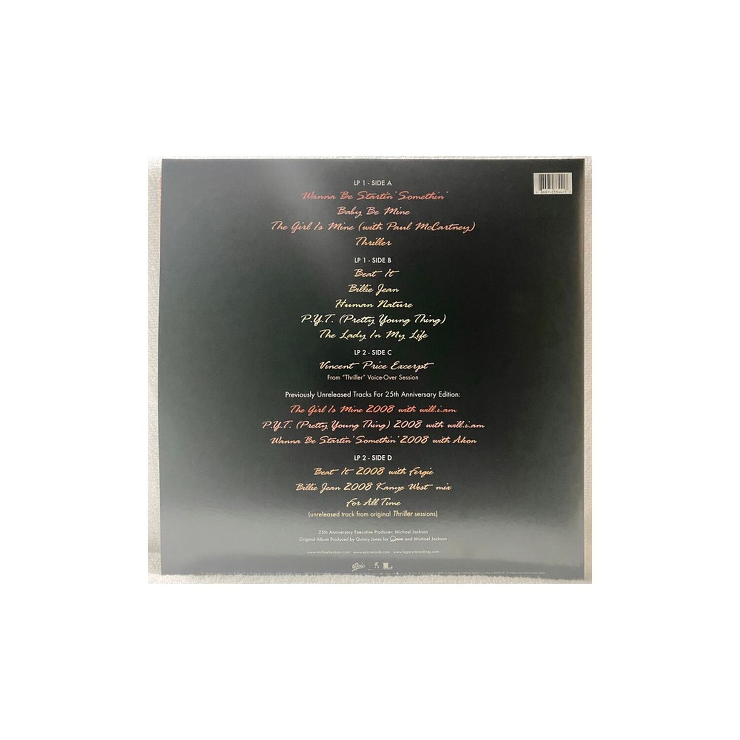 Michael Jackson - Thriller (25 Anniversary) (2lp) | Vinilo image number 1.0