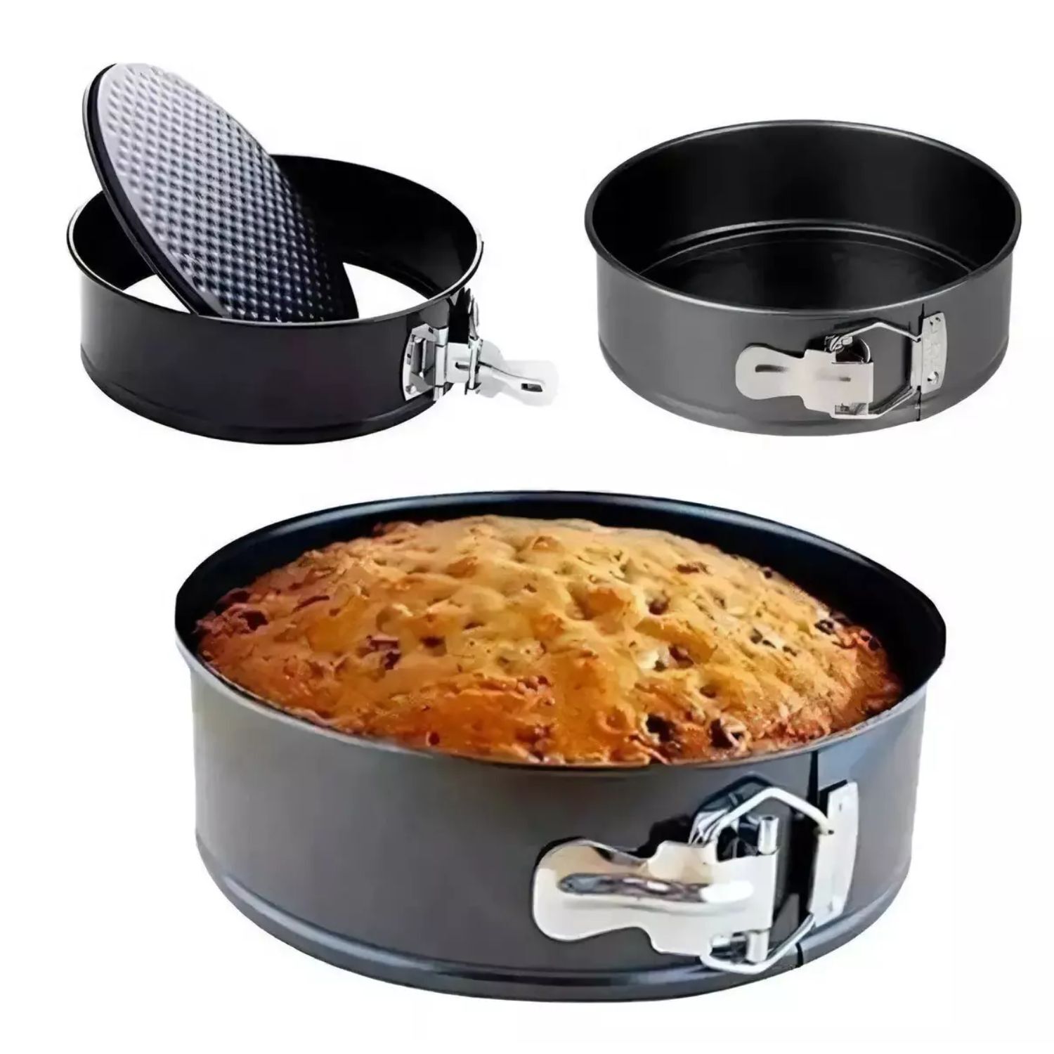 3 Moldes De Torta Desmontable Antiadherente Reposteria image number 6.0
