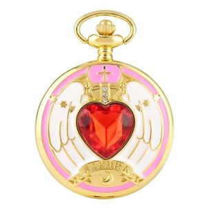 Reloj De Bolsillo Vintage Sakura Card Captor Corazon Mod2