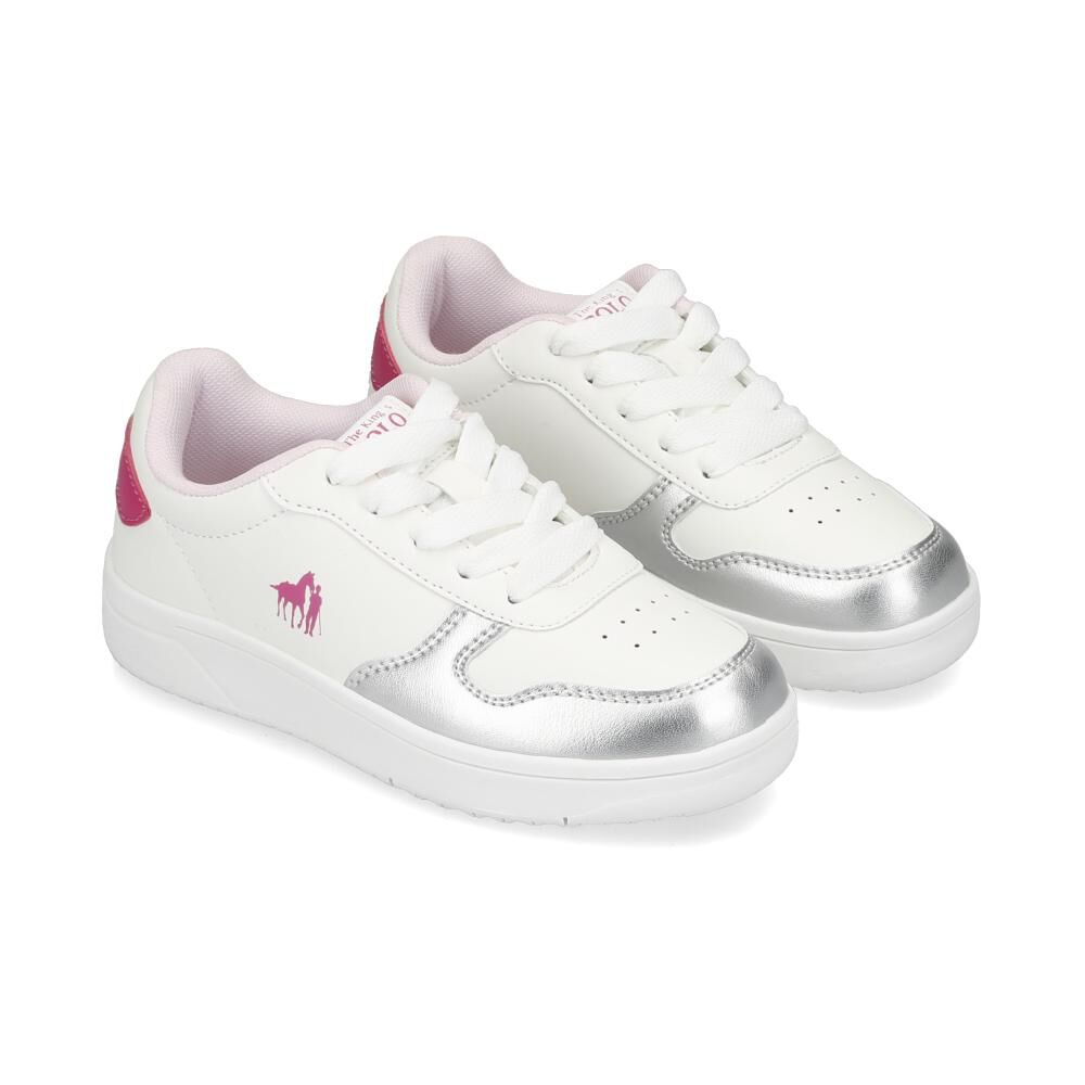 Zapatilla Infantil Niña The King's Polo Club White image number 1.0