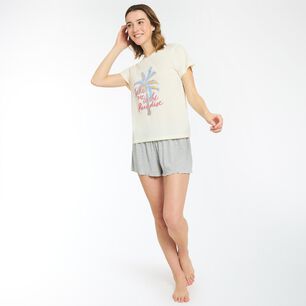 Polera De Pijama Manga Corta Mujer Freedom