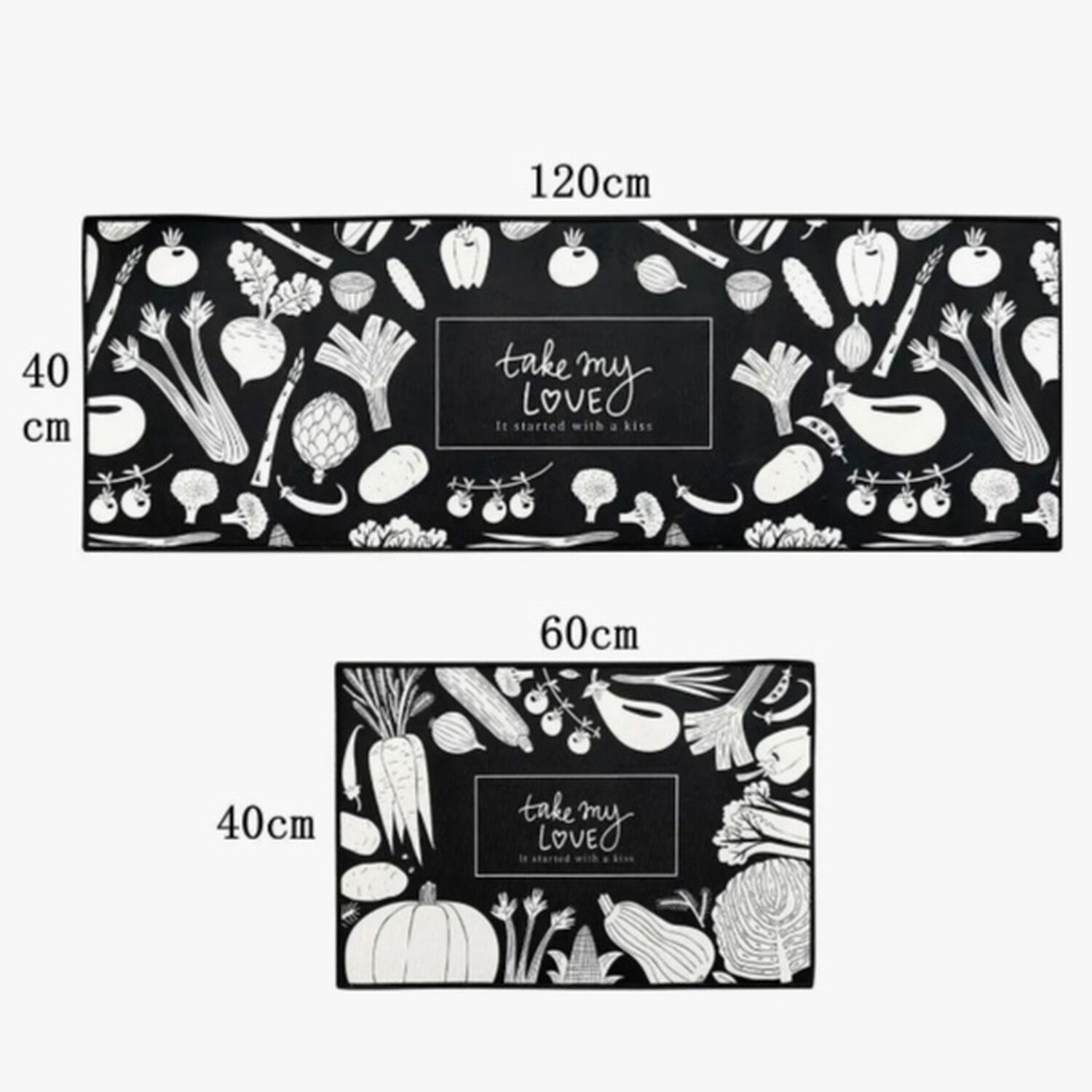 Pack Alfombras Cocina Negras image number 1.0
