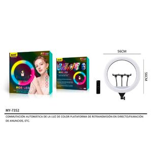 Aro Luz De Relleno Rgb Led Profesional 22 Pulgadas My-7352