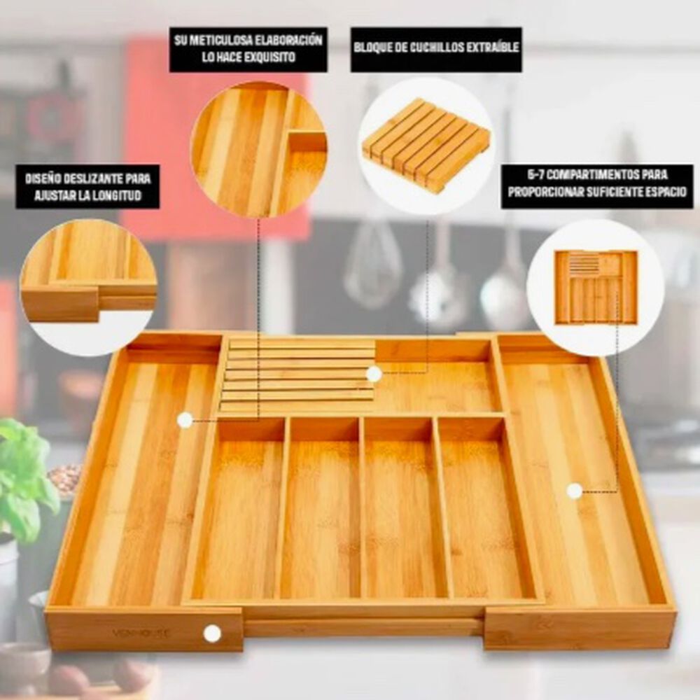 Organizador De Cubiertos Bamb&uacute; image number 2.0
